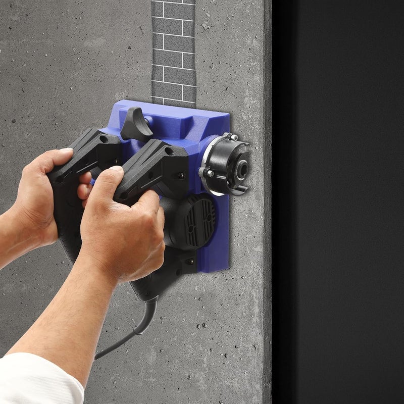 RibasuBB Electric Wall Planing Machine, 1300W Power Hand Planer, Wall Scraper Planner 6" Width, Handheld Power Planer Shovel Wall Machine for Paint Putty Removal, Wall Repair Portable Planer (Blue) - Image 5